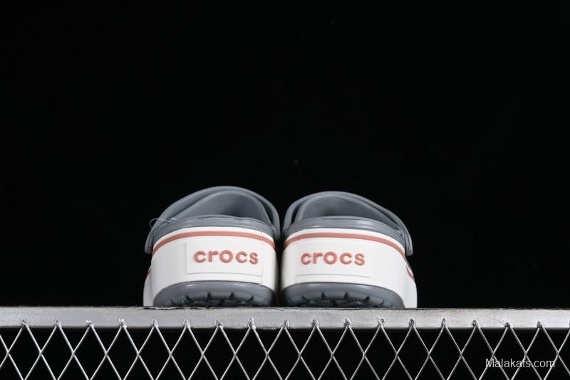 Crocs Crocband Platform Rainbow Comfortable Thick-Soled Clog Sandals - B.D4