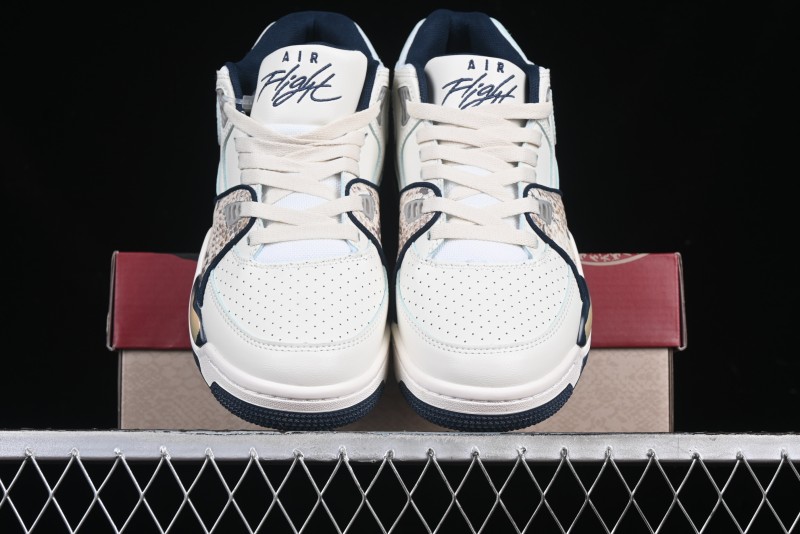 Nike Air Flight 89 Low Year of the Snake Theme Air Cushion Basketball Shoes - FQ8256-001