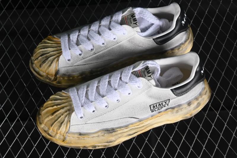 Wayne MMY Original Sole Leather Low Sneaker with Deconstructed Ice Cream Outsole - W.E5
