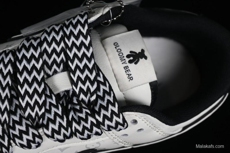 Nike SB Dunk Low LV Collaboration - Beige Black Violent Bear Anniversary High-End Custom Low-Top Casual Skate Shoes - SJ2068-239