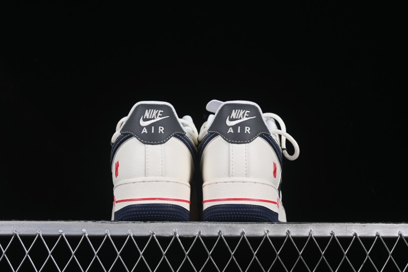 Nike Air Force 1 '07 Low UN Collaboration White Blue Lace-Up Casual Sneakers - SJ1198-103