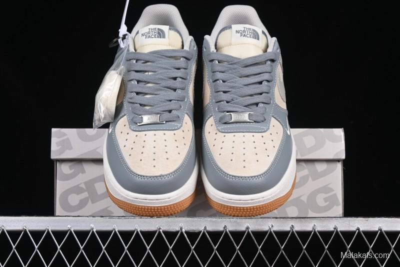 Nike Air Force 1 '07 Low The North Face Collaboration Light Blue Gum Sole Low-Top Casual Sneakers - DM6688-022