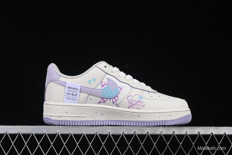 Nike Air Force 1'07 Low Casual Sneakers Purple Butterfly - FB1839-213