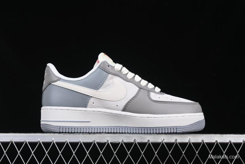 Nike Air Force 1 '07 Low Supreme Collaboration Polka Dot Swoosh Casual Sneakers - DM6688-023