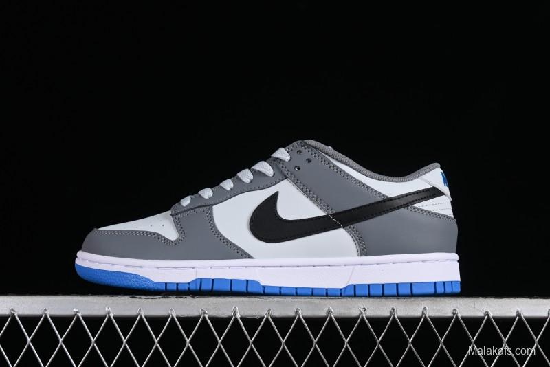 Nike Dunk Low SB Skateboarding Shoes in White Blue Grey - FB9109-001