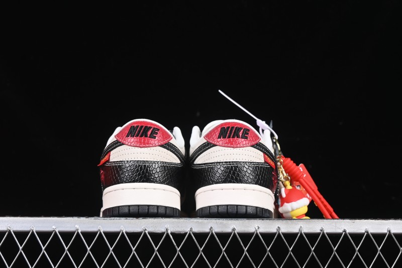 Nike SB Dunk Low Year of the Snake Limited Edition Black Snake Dual-Color Anniversary Custom Low-Top Casual Skate Shoes - HH7518-031