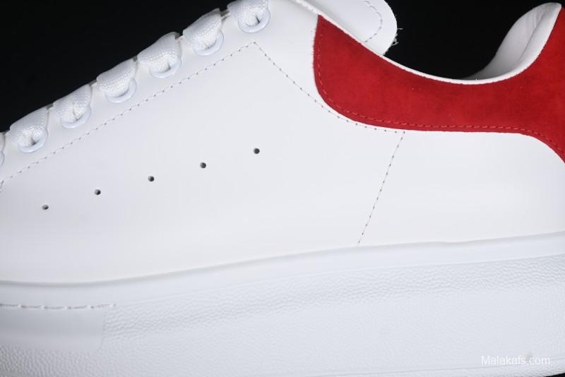 Alexander McQueen Oversized Sneakers with Red Suede Heel Detail - D.E5