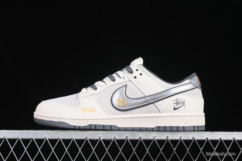Nike SB Dunk Low Stussy Snake Year Collaboration Anniversary Edition Low-Top Casual Sneakers - DM6868-008