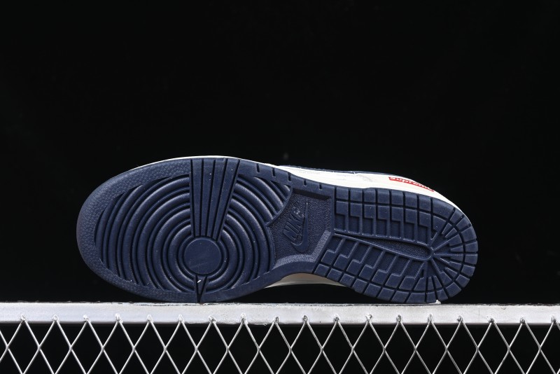 Nike SB Dunk Low Supreme Collaboration - Cream Coffee Anniversary High-End Custom Low-Top Casual Skate Shoes - AG3702-850