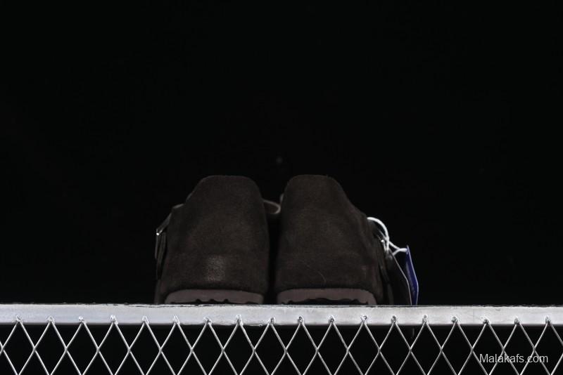 Birkenstock London BS Unisex Slip-On Casual Shoes with Soft Suede Leather and Lambswool Insole - BS