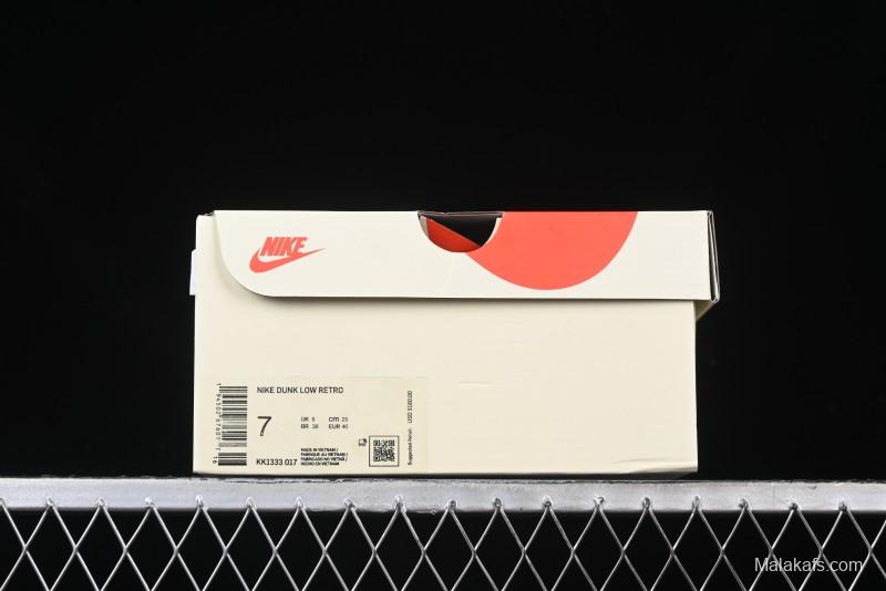 Nike SB Dunk Low APE Collaboration - Camouflage Black Swoosh Anniversary Custom Low-Top Casual Sneakers - KK1333-017