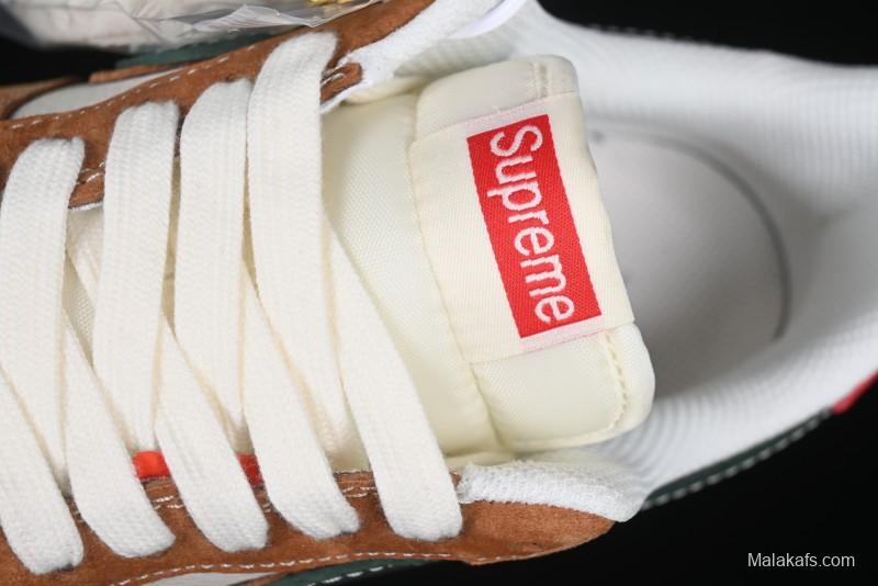 Nike Air Force 1 '07 Low Supreme Year of the Snake Limited Edition Green Brown Double Swoosh Casual Sneakers - DM6688-025