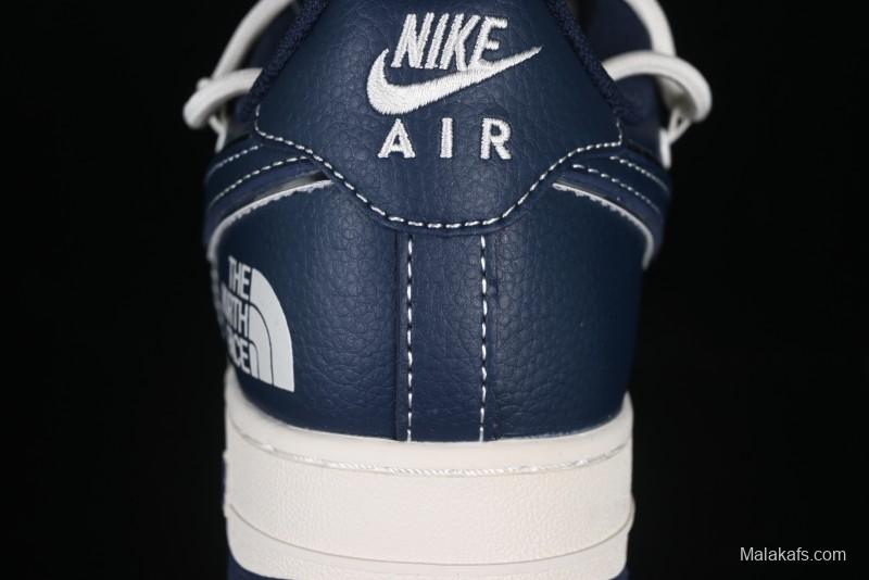 Nike Air Force 1 '07 Low The North Face Collaboration Beige Blue Patchwork Drawstring Casual Shoes - SJ1198-107