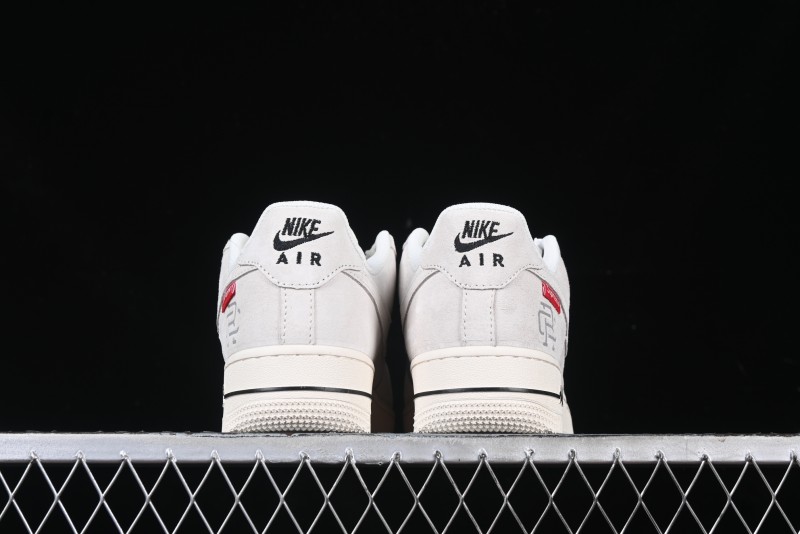 Nike Air Force 1 '07 Low Supreme Champion Collaboration Off-White Mini Swoosh Casual Sneakers - SJ6698-020
