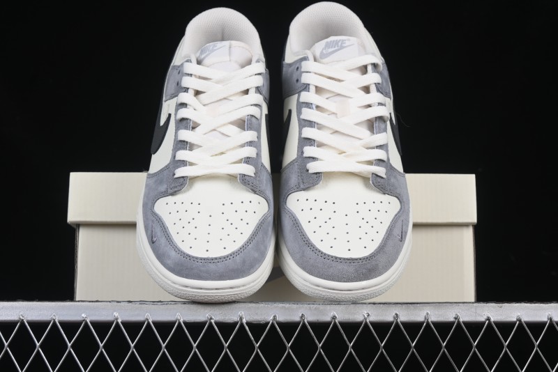 Nike SB Dunk Low The North Face Collaboration Beige Grey Double Swoosh Anniversary Custom Low-Top Casual Skate Shoes - DJ2024-067