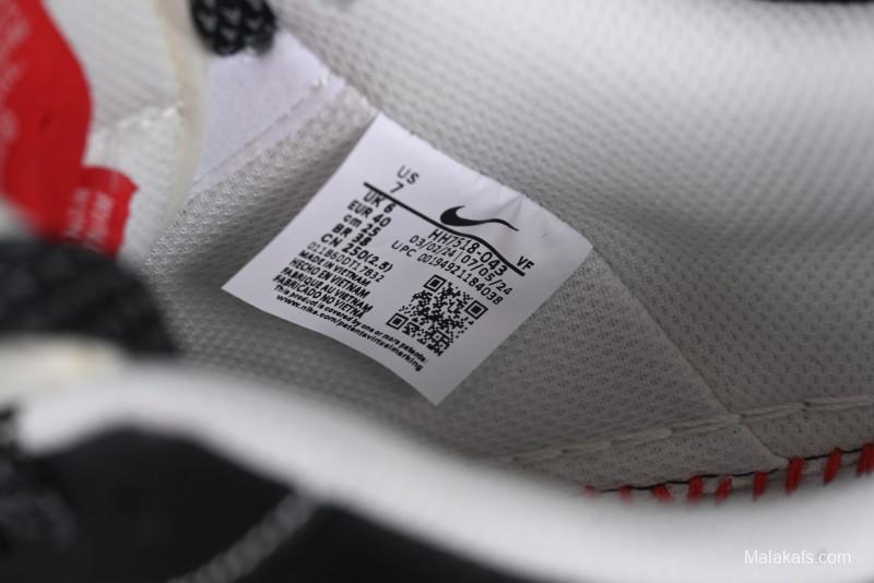 Nike Air Force 1 '07 Low Stussy Supreme Collaboration Dual-Tone Black Red Logo Low-Top Casual Sneakers - HH7518-043