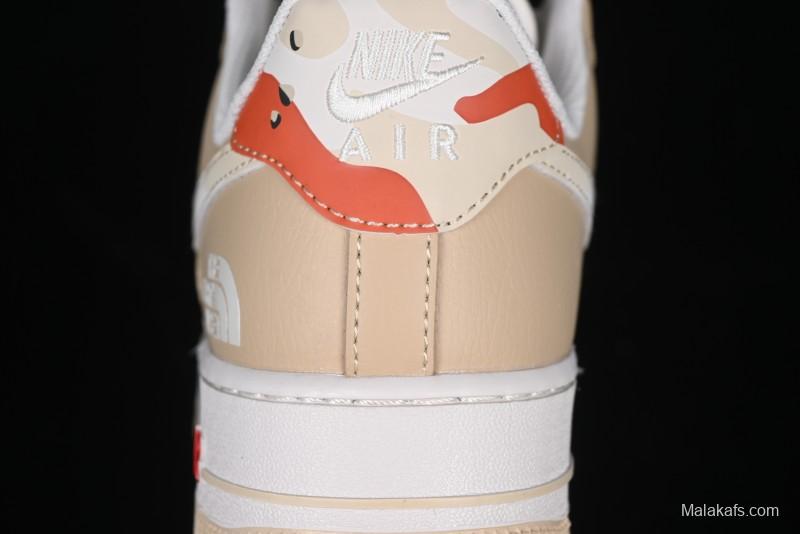 Nike Air Force 1 '07 Low The North Face Collaboration Casual Sneakers in Milk Tea - DM6688-048
