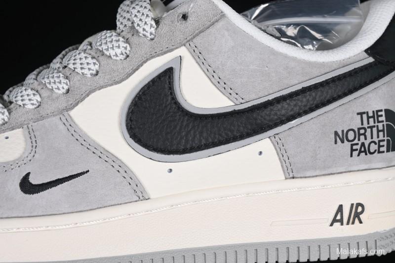 Nike Air Force 1 '07 Low The North Face Collaboration Grey Suede Casual Sneakers - XZ6188-763