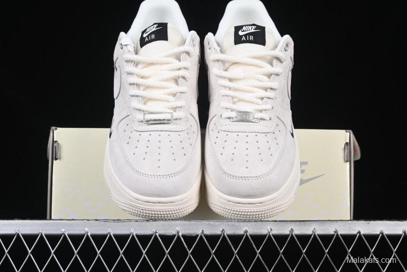 Nike Air Force 1 '07 Low Supreme Champion Collaboration Off-White Mini Swoosh Casual Sneakers - SJ6698-020
