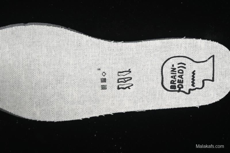 Converse x Brain Dead High Top Casual Sneakers with Mismatched Camouflage Design - A12219C