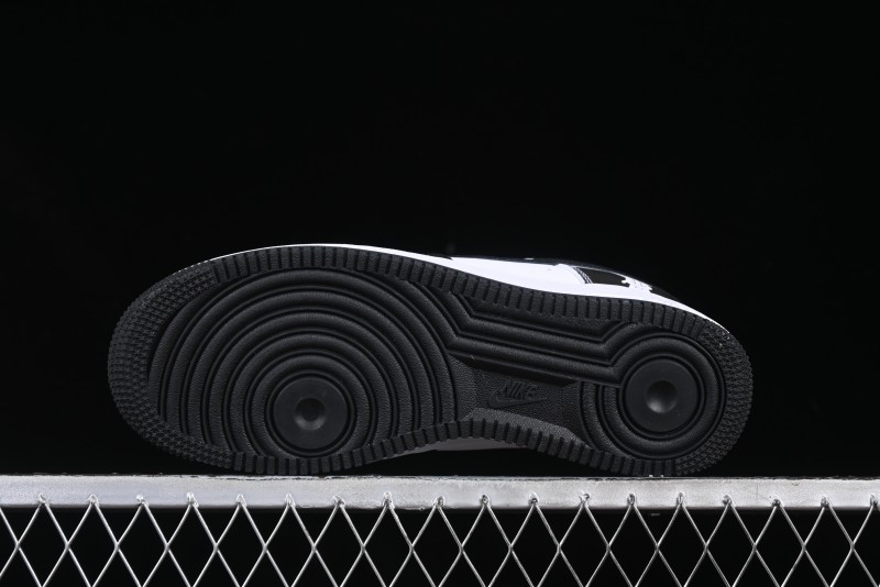 Nike Air Force 1 '07 Low Burberry Collaboration Black White Cow Print Casual Sneakers - DF0188-029