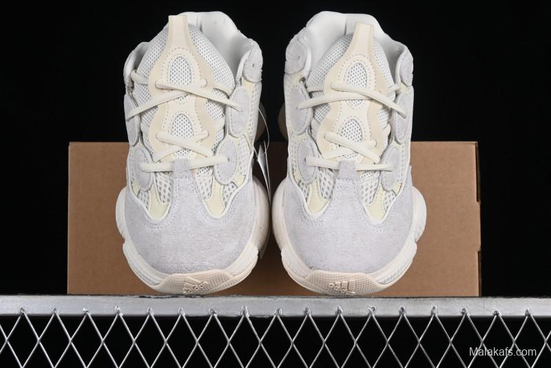 Adidas Yeezy 500 Bone White Casual Running Shoes - FV3573