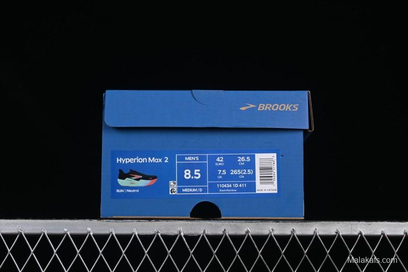 Brooks Hyperion Max 2 Cushioned Racing Marathon Running Shoes - 1104341D411