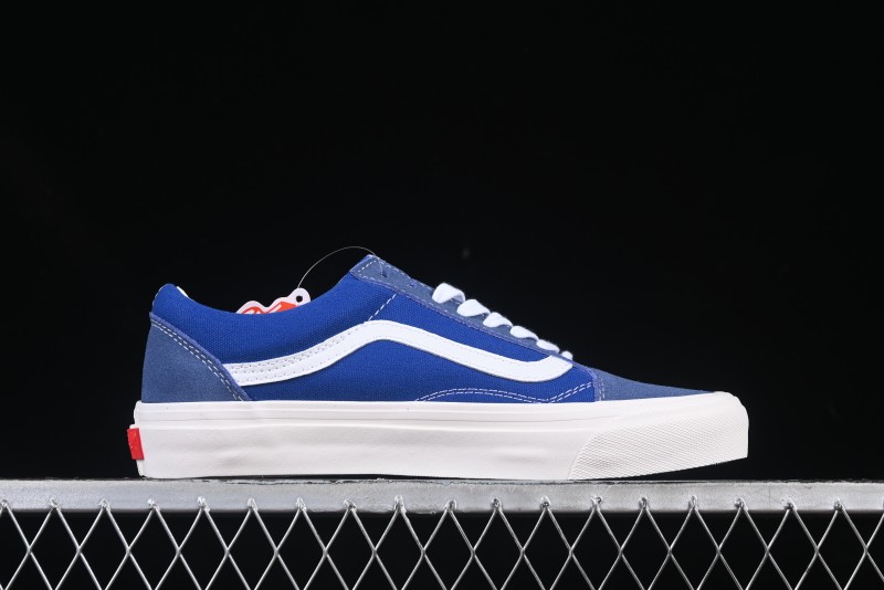 Vans Premium Old Skool 36 Retro Skate Shoes with Full-Grain Leather and Cushioned Insole - VN000CQDDWR