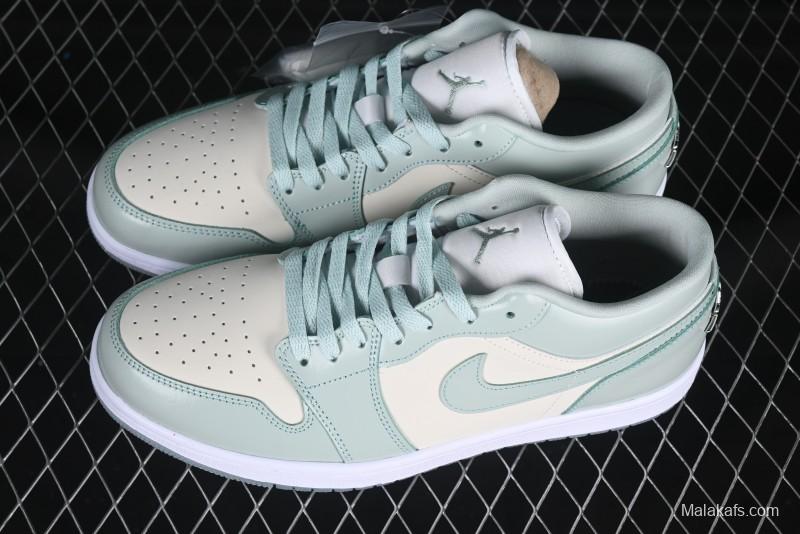 Nike Air Jordan 1 Low AJ1 Amber Green Low-Top Casual Sneakers - HF4078-100