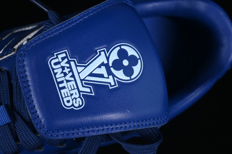 Louis Vuitton Footprint Soccer Low-Top Lifestyle Sneakers Blue - AJF6