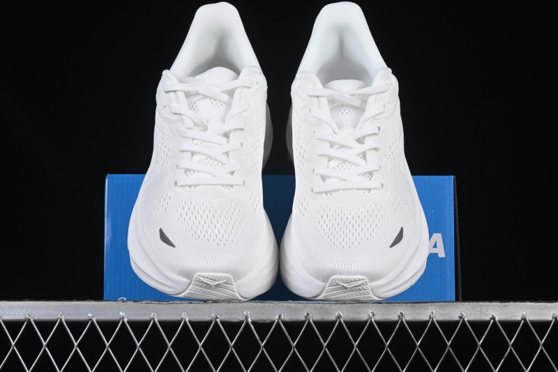 HOKA ONE ONE Bondi 9 Knit Lightweight Casual Running Shoes - 1162012 WWH