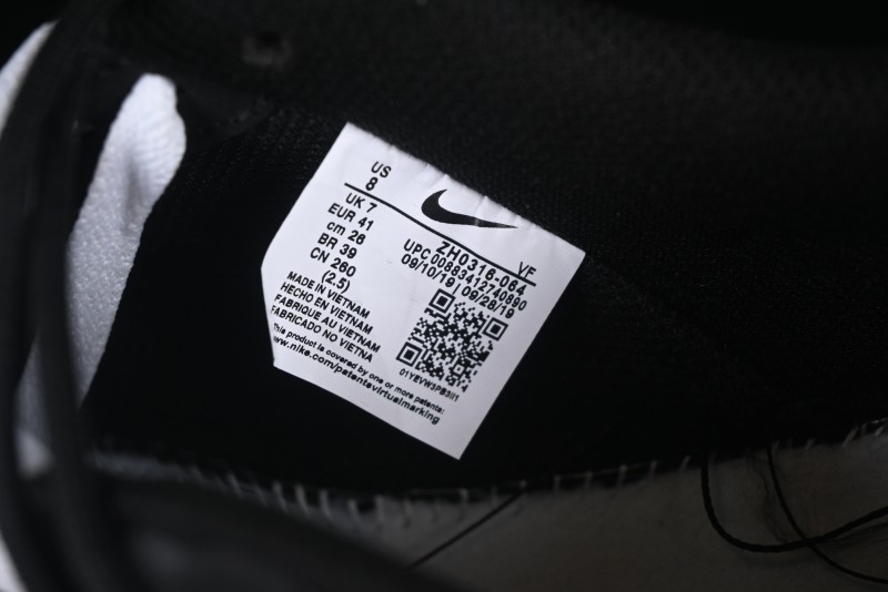 Nike Air Force 1'07 Low Silver Wing Panda Casual Sneakers with Strap - ZH0316-064