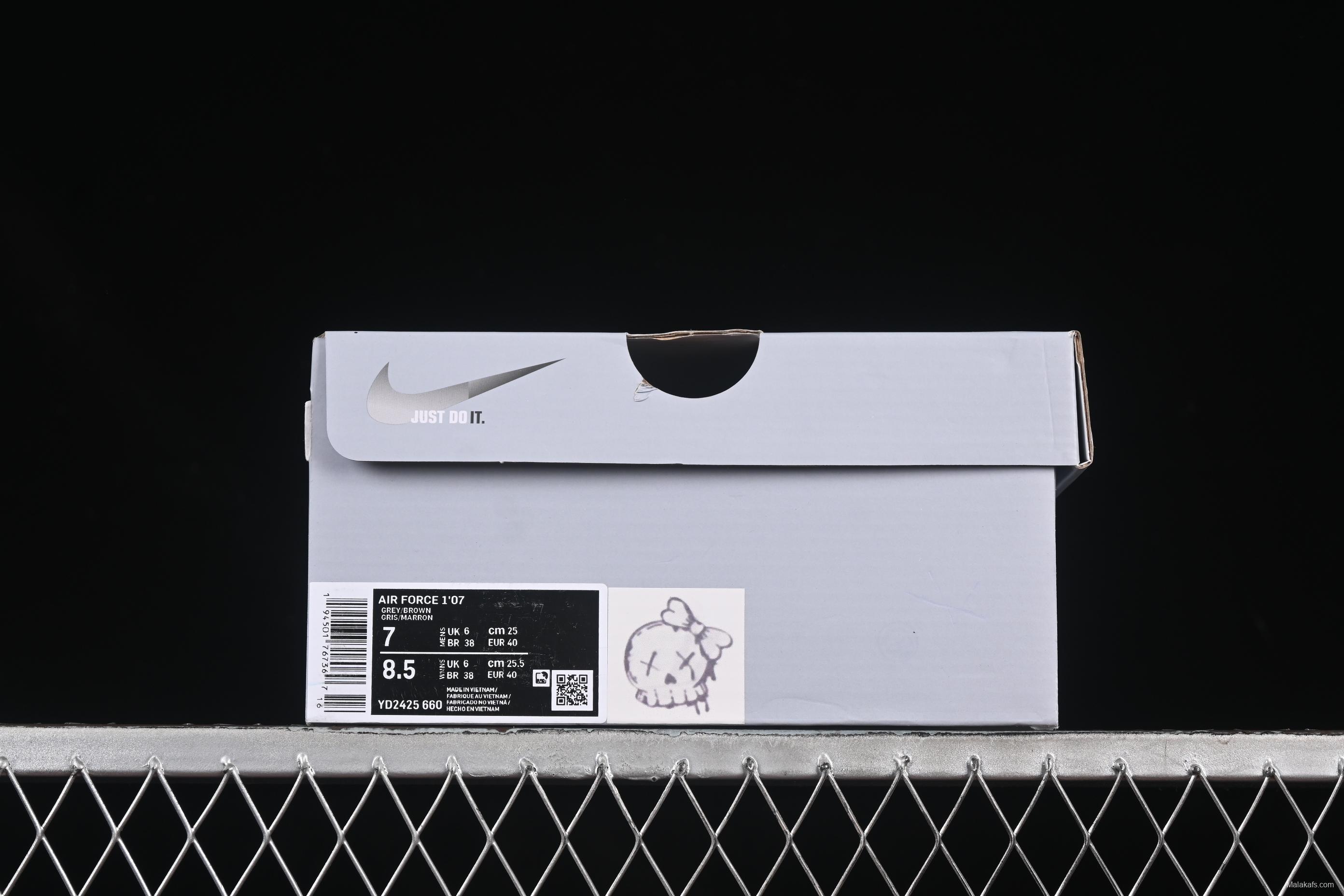 Nike Air Force 1'07 Low Dark Skull Casual Sneakers - YD2425-660