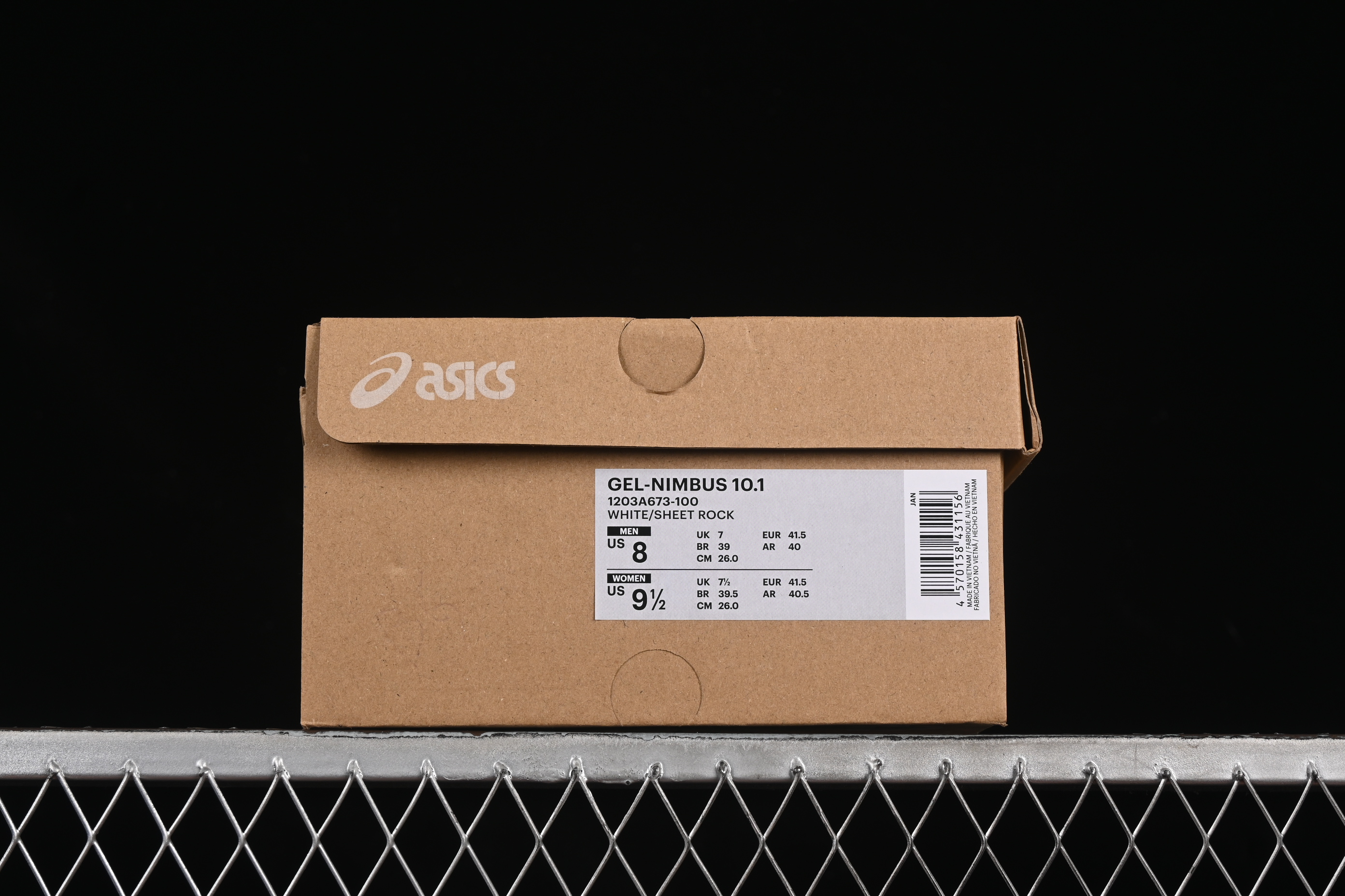 Asics Gel-Nimbus 10.1 Retro Breathable Casual Shoes with Cushioning for Men - 1203A673-100