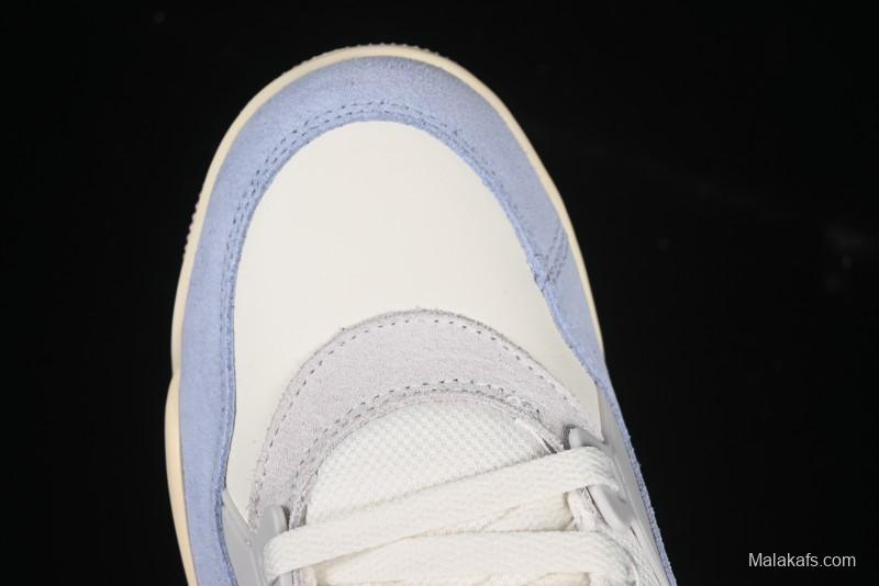 Nike Air Jordan 4 Remastered Retro Sneakers with Textile Mesh and Suede Upper - IB4466-025