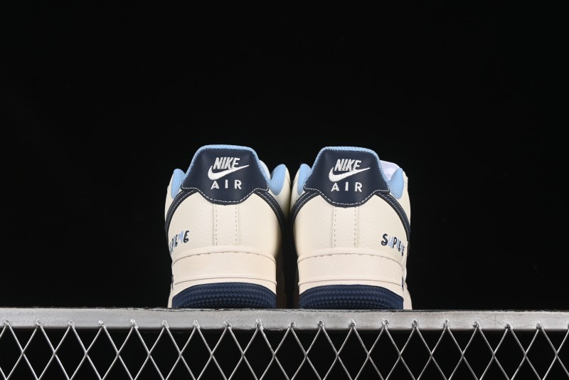 Nike Air Force 1 '07 Low Supreme Collaboration Dual-Tone Blue Label Casual Sneakers - XS1958-565