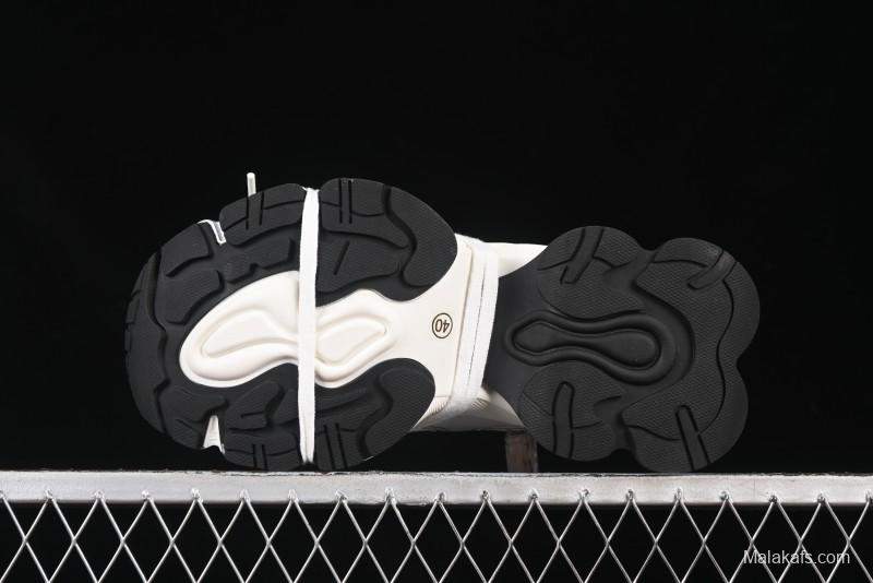 GG-CC Star-Design Lace-Up Hollow-Out Platform Sneakers with 5cm Height Boost - G25U9789