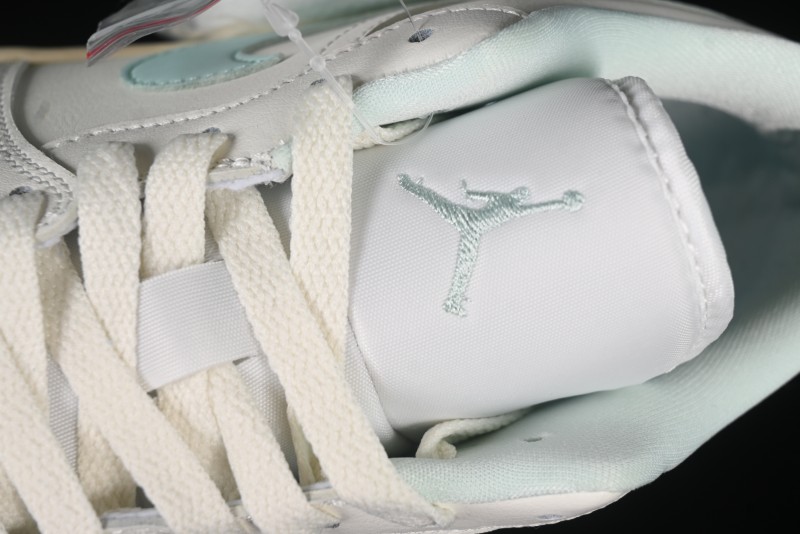 Nike Air Jordan 1 Low AJ1 White Mint Green Low-Top Casual Lifestyle Sneakers - DC0774-134