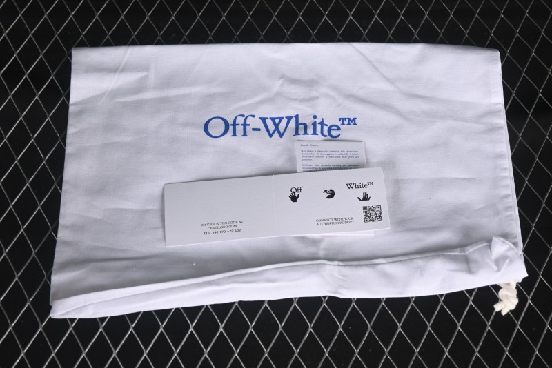 Off-White Out Of Office Low-Top Fashion Sneakers White Blue Star - AJD4