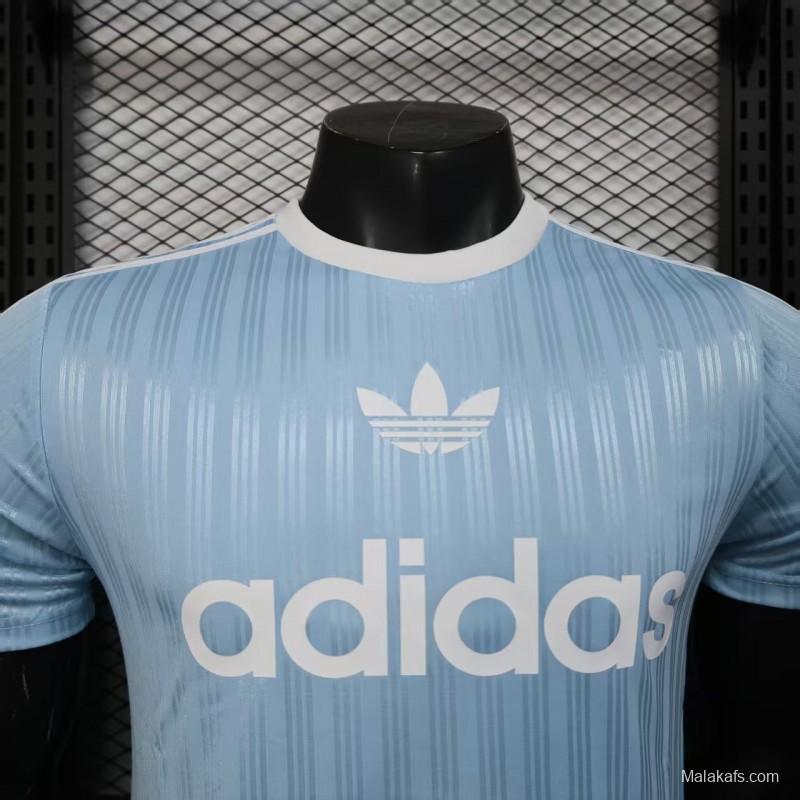 Player Version 2025 Adidas Original Light Blue T-Shirt