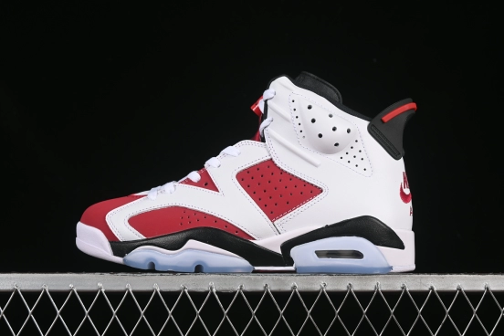 Nike Air Jordan 6 Retro High Basketball Shoes in Carmine White Red - CT8529-106