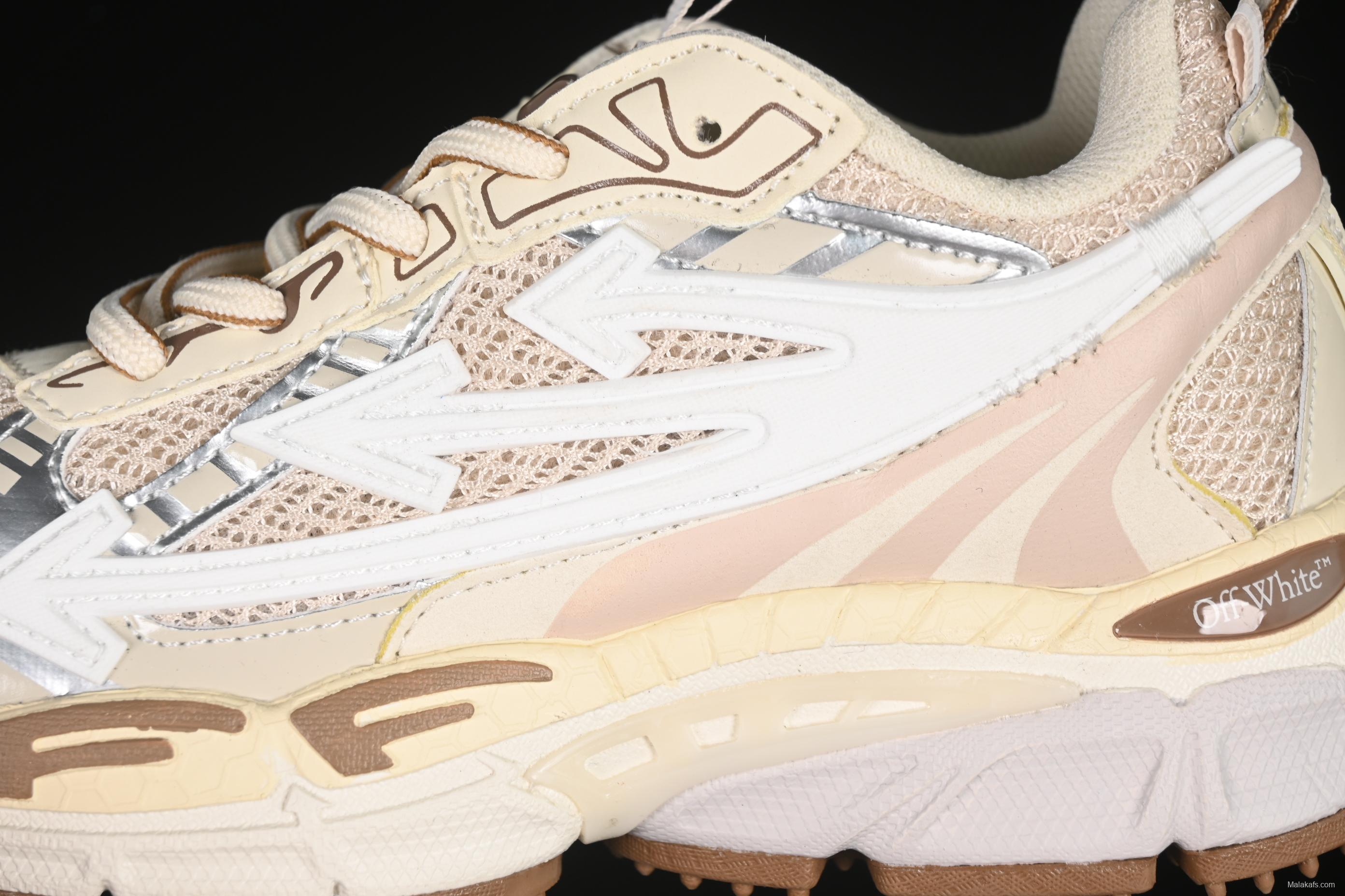 Off-White Be Right Low-Top Lifestyle Sneakers in Beige - C.D4