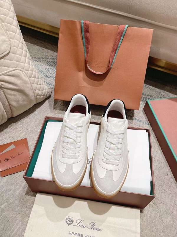 2025 Unisex Le Parmentier White Black Leather Sneaker LY00320(F)/LY00330(M)
