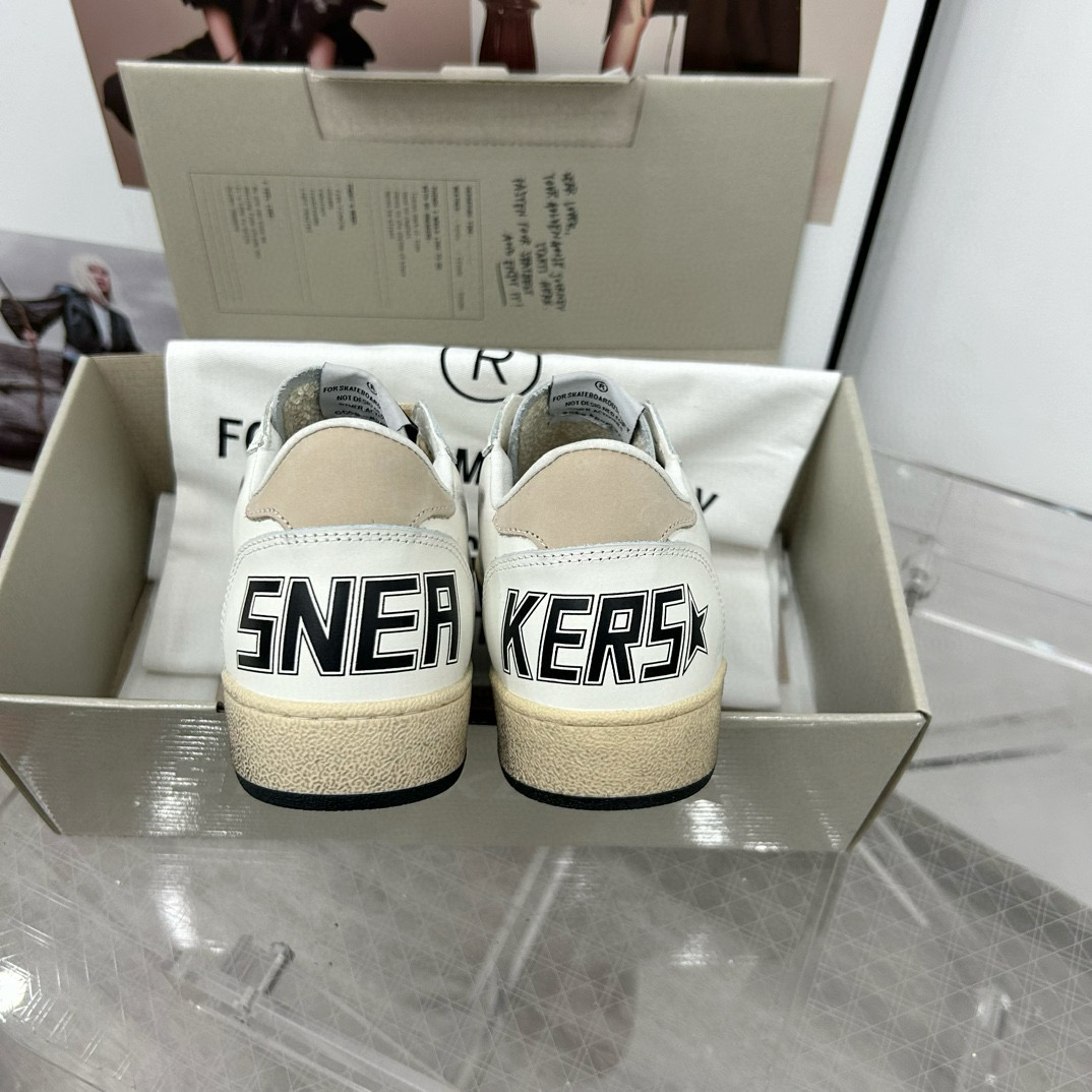 2024 Unisex GGDB White Grey Leather Sneakers MJ00260