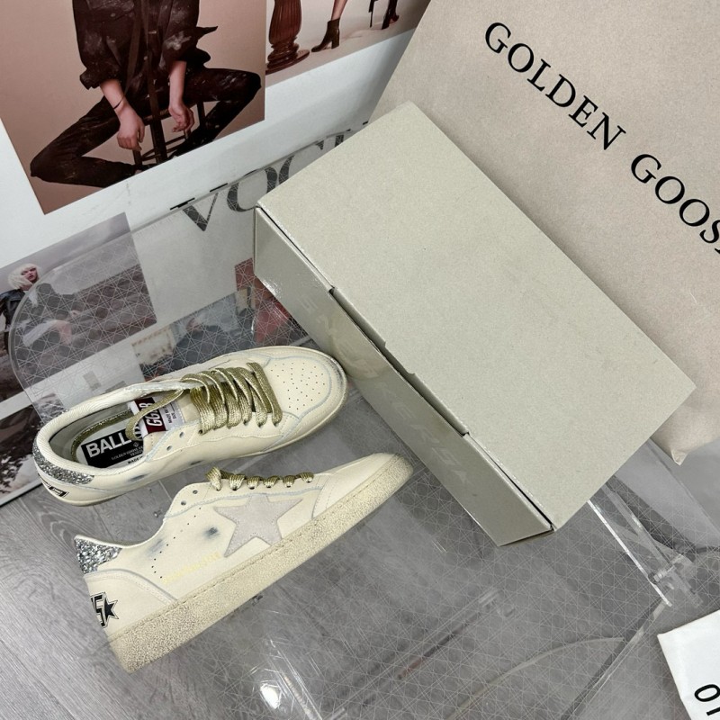 2024 Unisex GGDB White Grey Leather Suede Sneakers MJ00260