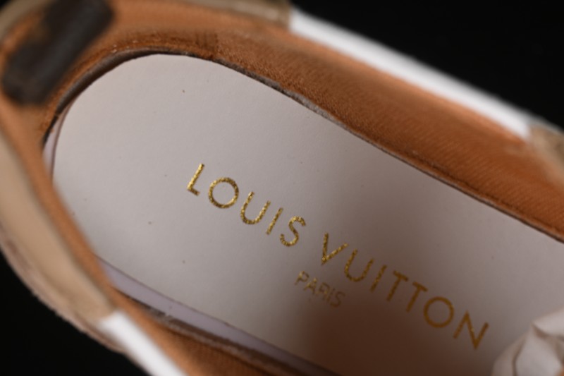 Louis Vuitton Sneakerina Round Toe Lace-Up Ballet Style Flat Training Shoes - N.F6