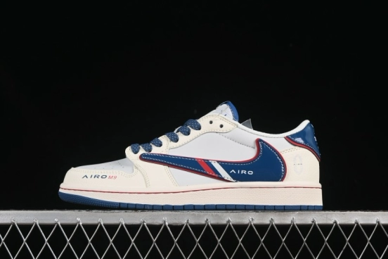 Nike Travis Scott x Fragment Design x Air Jordan 1 Low OG SP AJ1 Low-top Casual Skate Shoes - FC1688-240