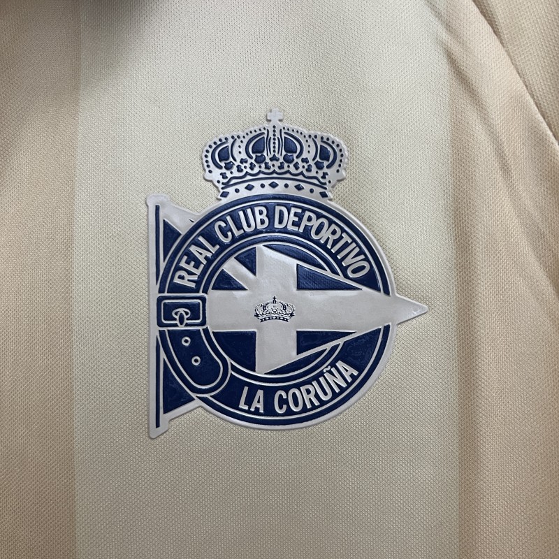 25/26 Deportivo La Coruna Gold Long Sleeve Jersey
