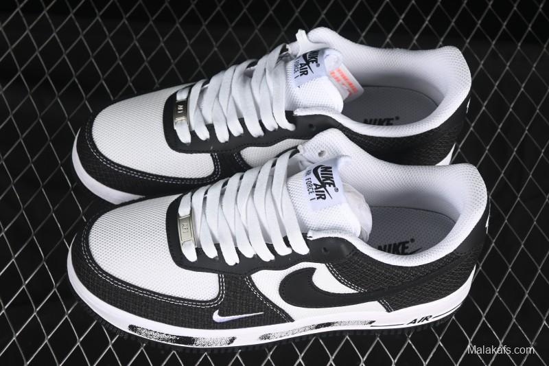 Nike Air Force 1'07 Low Custom Denim Swoosh Casual Sneakers - ZH0316-091