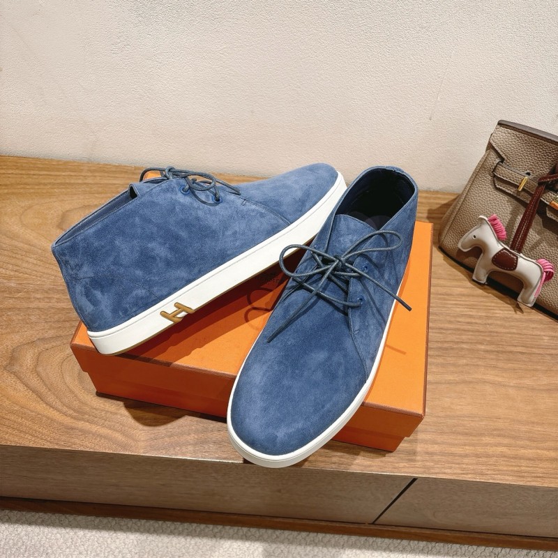 2025 Unisex H Blue Suede Boots AS00380